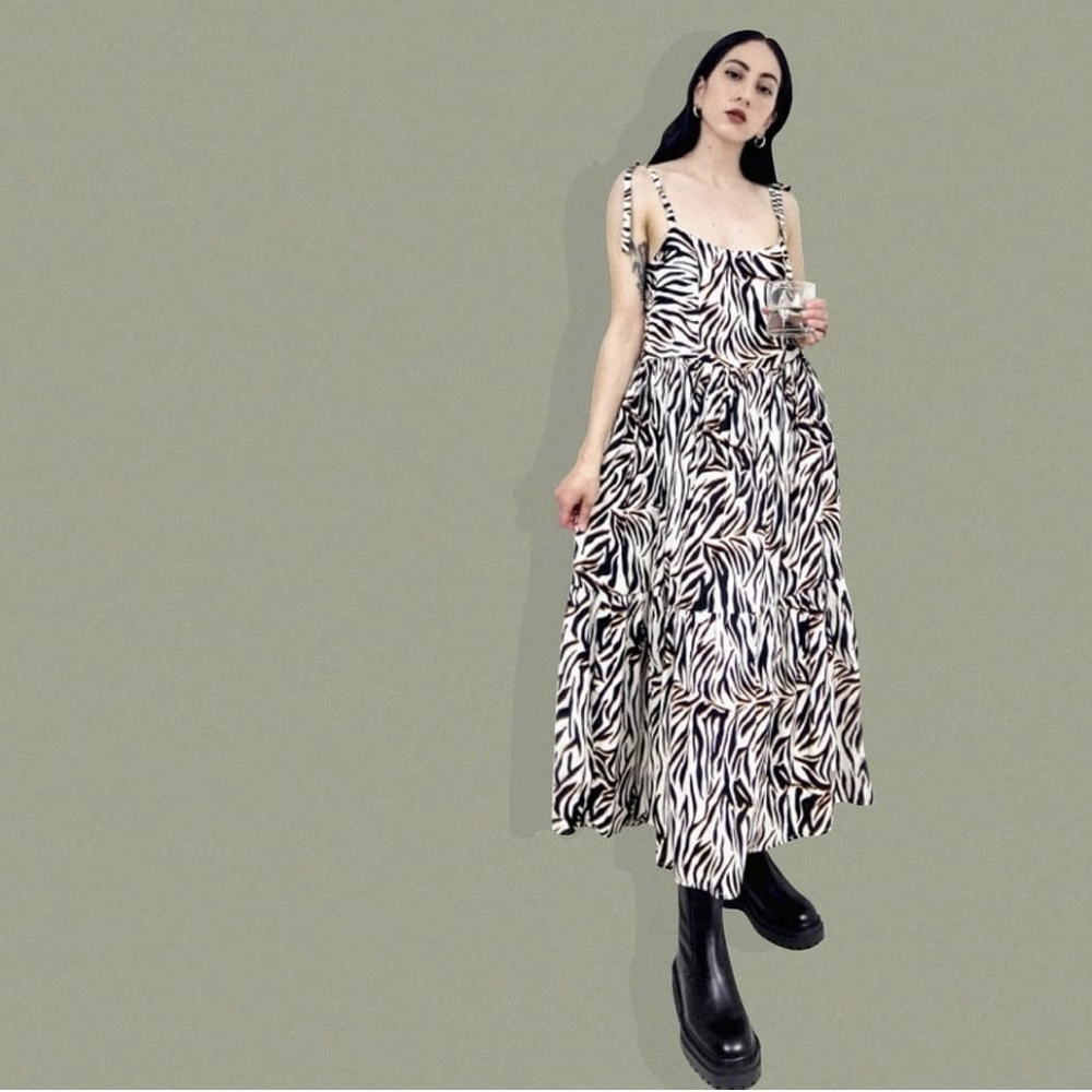 Zebra Print Women's Dress